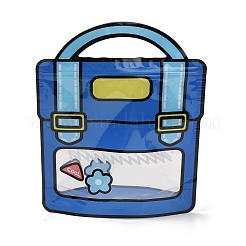 2Pcs Backpack Shaped Plastic Gift Storage Resealable Bags with Handles&nbsp;PL-CBADA12-01A