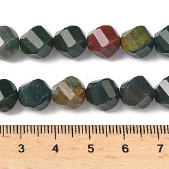 Natural Bloodstone/Heliotrope Stone Beads Strands&nbsp;G-C267-B03