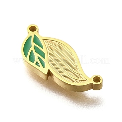 304 Stainless Steel Enamel Links Connector Charms&nbsp;STAS-Q347-13G