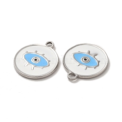 304 Stainless Steel Enamel Pendants&nbsp;STAS-Q001-28P