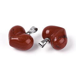 Natural Red Jasper Chunky Pendants&nbsp;G-T143-19I