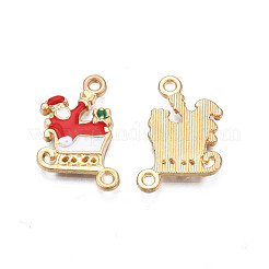 Rack Plating Alloy Enamel Pendants&nbsp;ENAM-N055-127