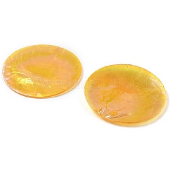 Spray Painted Natural Capiz Shell Pendants&nbsp;SSHEL-Z002-01F