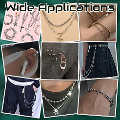 DIY 304 Stainless Steel Chain Bracelets/ Necklaces Making Kits&nbsp;DIY-GA0008-17