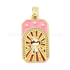 Brass Enamel Pendants&nbsp;KK-C134-42G