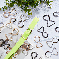 18Pcs 9 Style Alloy Belt Buckles&nbsp;FIND-WR0006-91
