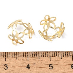 Rack Plating Brass Flower Bead Caps&nbsp;KK-K381-01G-02