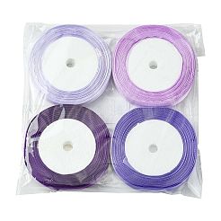 8Rolls 4 Colors Single Face Satin Ribbon&nbsp;OCOR-FS0001-10C