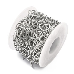 304 Stainless Steel Ring Link Chains&nbsp;CHS-G044-05P-03
