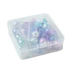 40Pcs 10 Styles Opaque Acrylic Beads&nbsp;MACR-FS0001-65