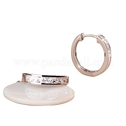 Alloy Crystal Rhinestone Hoop Earrings&nbsp;FS-WGDB9A7-01