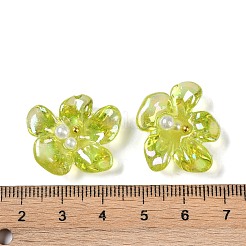 AB Color Transparent Epoxy Resin & ABS Pearl Decoden Cabochons&nbsp;LS-CRES-S367-18A