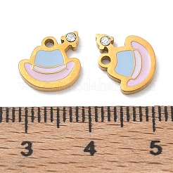 304 Stainless Steel Enamel Pendants&nbsp;SA-CBA7876-14G