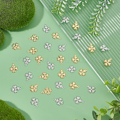80Pcs 2 Colors 304 Stainless Steel Pendants&nbsp;STAS-DC0008-88