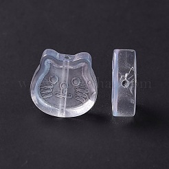 Transparent Spray Painted Glass Beads&nbsp;GLAA-I050-13J