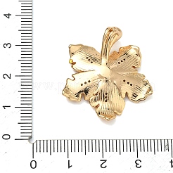 Brass Micro Pave Clear Cubic Zirconia Pendant Cabochon Settings&nbsp;KK-G556-12G