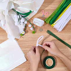 DIY Chenille Stem Tinsel Garland Craft Kits&nbsp;DIY-SC0033-14C
