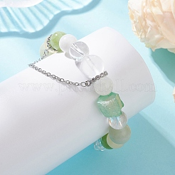 Natural Mixed Gemstone Beaded Stretch Bracelets for Women&nbsp;BJEW-TA00739-04