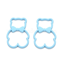 Spray Painted Alloy Pendents&nbsp;PALLOY-F278-01C