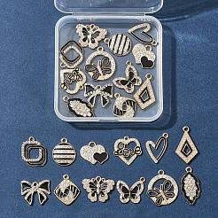 24Pcs 12 Styles Alloy Enamel Pendants&nbsp;ALRI-FS0001-04