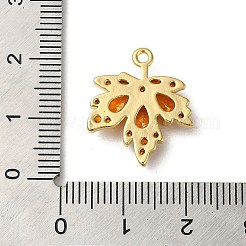 Brass Micro Pave Cubic Zirconia Pendants&nbsp;KK-F865-06G-02