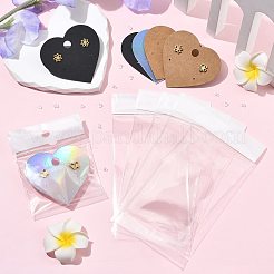90Pcs 3 Colors Heart Shaped 4-Hole Paper Jewelry Display Cards for Earring&nbsp;CDIS-FS0001-29