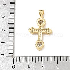 Easter Brass Clear Cubic Zirconia Pendants&nbsp;KK-A303-09D-G