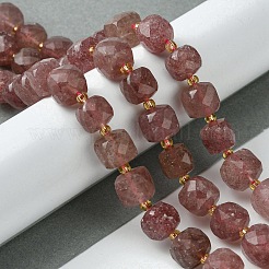 Natural Strawberry Quartz Beads Strands&nbsp;G-Q010-A21-01