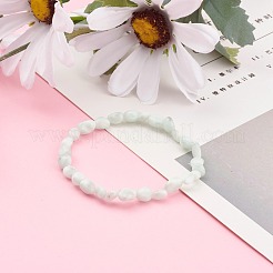 Natural Larimar Stretch Beaded Bracelets&nbsp;BJEW-JB05929-02
