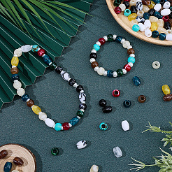 220Pcs Opaque Acrylic European Beads&nbsp;OACR-SP0002-33