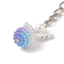 Colorful Angel Pearl Acrylic Pendant Keychain&nbsp;KEYC-JKC00406