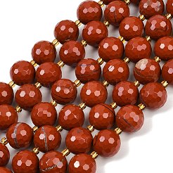 Natural Red Jasper Beads Strands&nbsp;G-C249-A12-16mm