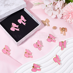 12Pcs Bowknot Enamel Pins&nbsp;JEWB-SC0001-82