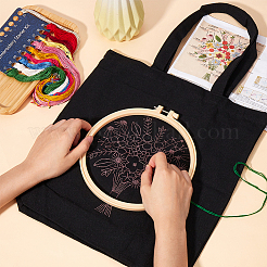 1 Set DIY Tote Bag Embroidery Kit&nbsp;DIY-CP0011-21A