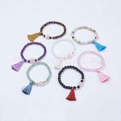 Tassel Charm Bracelets&nbsp;BJEW-P190-05