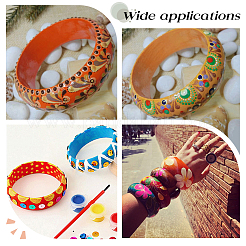12Pcs Unfinished Wood Bangles&nbsp;BJEW-AR0001-07
