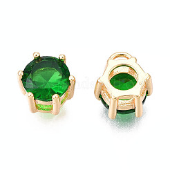 Brass Inlaid Cubic Zirconia Charms&nbsp;KK-N216-346C
