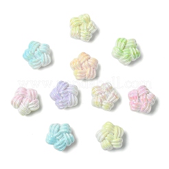 UV Plating Braided Opaque Acrylic Beads&nbsp;MACR-CJC0016-09B