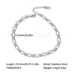 Simple and Stylish Stainless Steel Twisted Chain Anklets for Women&nbsp;WP4497-2