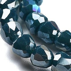 Electroplate Glass Beads Strands&nbsp;EGLA-D030-P4mm-B04