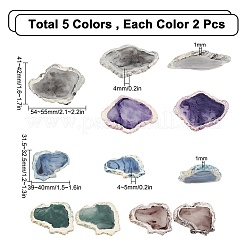 10Pcs Half Drilled Resin Beads&nbsp;RESI-SC0002-28