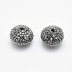 Polymer Clay Rhinestone Beads&nbsp;RB-P016-16
