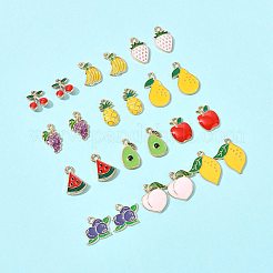 24Pcs 12 Styles Alloy Enamel Pendants&nbsp;ENAM-FS0003-41