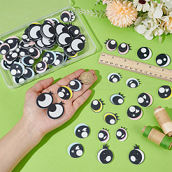 44 Pairs 11 Styles Felt Craft Doll Eye&nbsp;FIND-PH0025-56