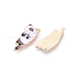 Alloy Enamel Kitten Pendants&nbsp;PALLOY-I166-37KCG