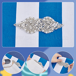 2Pcs Rhinstone Appliques&nbsp;DIY-CY0002-63