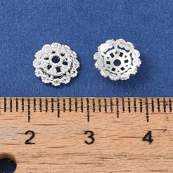 Rack Plating Brass Beads Caps&nbsp;KK-B088-03B-S