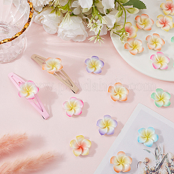 60Pcs 6 Colors Opaque Resin Decoden Cabochons&nbsp;RESI-SC0005-83D