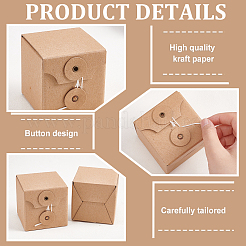 Square Kraft Paper Folding Boxes&nbsp;CON-WH0094-09