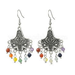 Gemstone Tassel Chandelier Earrings&nbsp;EJEW-JE07176-01